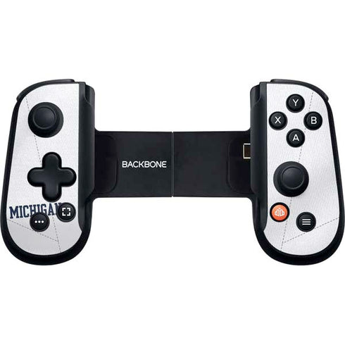 University of Michigan White Jersey Backbone One for iPhone Game Controller Skin
